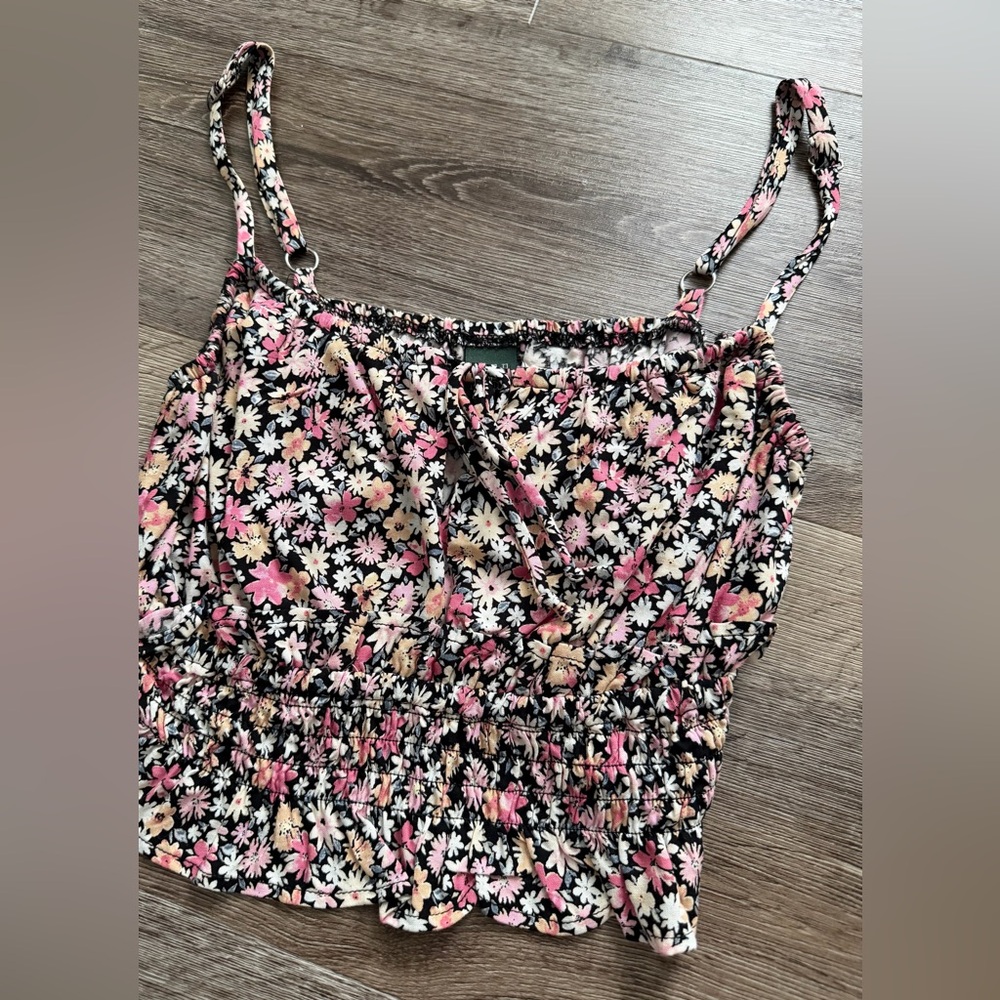 wild fable Floral Smocked Crop Top & Skirt Set - Picture 2 of 7